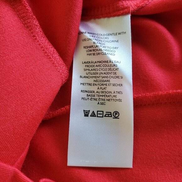 Anthropologie Maeve Sweetheart Ponte Top Red/White Size M NWT - Picture 11 of 12